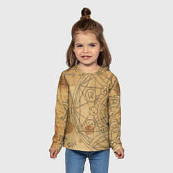 Лонгслив детский Дневник алхимика, цвет: 3D-принт — фото 2