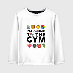 Детский лонгслив Pokemon Im going to the gym (black)