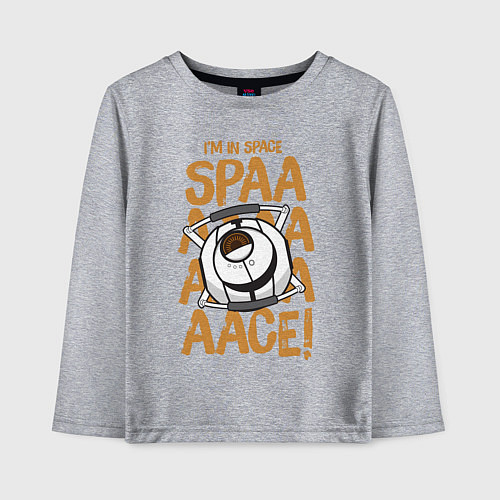 Детский лонгслив Space / Меланж – фото 1