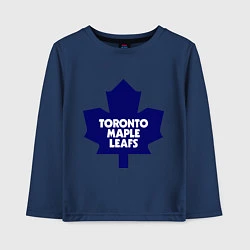 Лонгслив хлопковый детский Toronto Maple Leafs, цвет: тёмно-синий