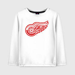 Лонгслив хлопковый детский Detroit Red Wings, цвет: белый