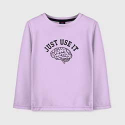 Детский лонгслив Мозг