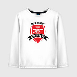 Лонгслив хлопковый детский FC Arsenal: The Gunners, цвет: белый