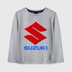 Лонгслив хлопковый детский Suzuki, цвет: меланж