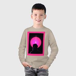 Лонгслив хлопковый детский Blade Runner 2049, цвет: миндальный — фото 2