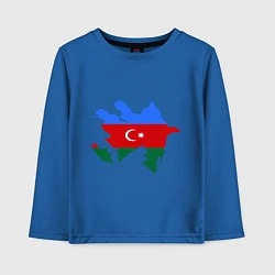 Детский лонгслив Azerbaijan map