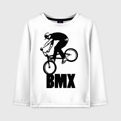 Лонгслив хлопковый детский BMX 3, цвет: белый