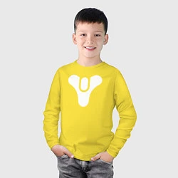 Лонгслив хлопковый детский Destiny Symbol, цвет: желтый — фото 2
