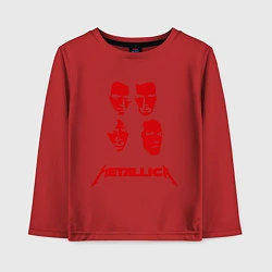 Лонгслив хлопковый детский Metallica kvartet, цвет: красный
