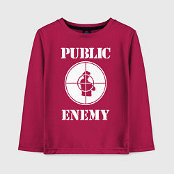 Детский лонгслив Public Enemy