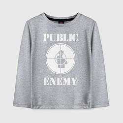 Детский лонгслив Public Enemy