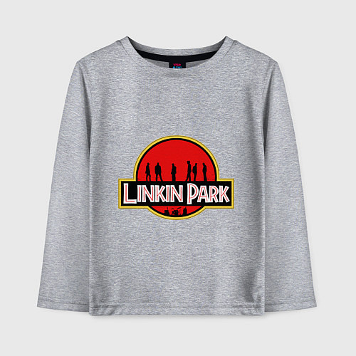Детский лонгслив Linkin Park: Jurassic Park / Меланж – фото 1