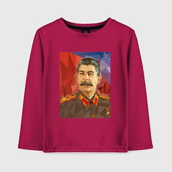 Детский лонгслив Сталин: полигоны