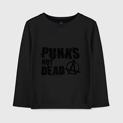 Детский лонгслив Punks not dead