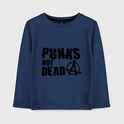 Детский лонгслив Punks not dead