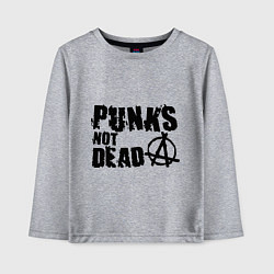 Детский лонгслив Punks not dead