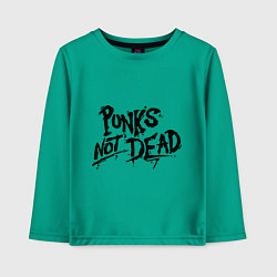 Детский лонгслив Punks not dead