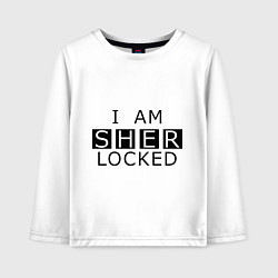 Детский лонгслив I am Sherlocked