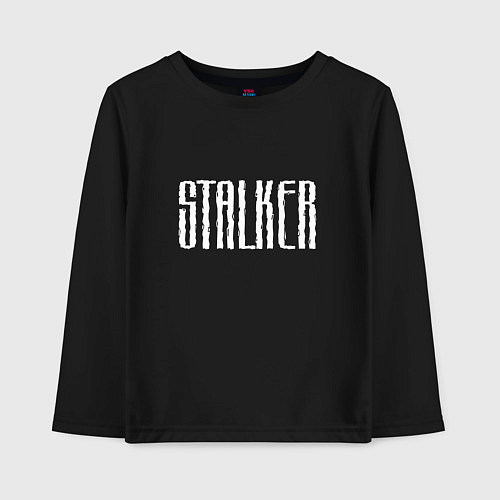 Детский лонгслив STALKER / Черный – фото 1