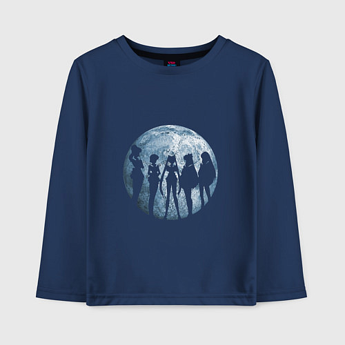Детский лонгслив Войны в матросках / Тёмно-синий – фото 1