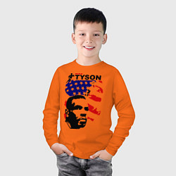 Лонгслив хлопковый детский Mike Tyson: USA Boxing, цвет: оранжевый — фото 2