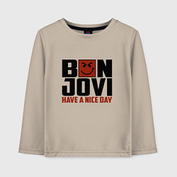 Детский лонгслив Bon Jovi: Nice day