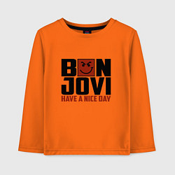 Детский лонгслив Bon Jovi: Nice day
