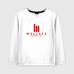 Лонгслив хлопковый детский Wallace Corporation, цвет: белый