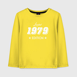 Лонгслив хлопковый детский Limited Edition 1979 цвета желтый — фото 1