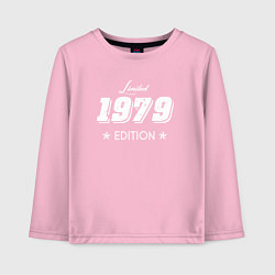 Лонгслив хлопковый детский Limited Edition 1979 цвета светло-розовый — фото 1