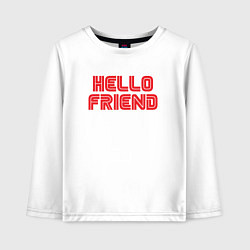 Детский лонгслив Hello Friend