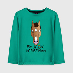 Лонгслив хлопковый детский BoJack Horseman, цвет: зеленый