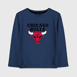 Лонгслив хлопковый детский Chicago Bulls, цвет: тёмно-синий