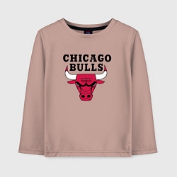 Лонгслив хлопковый детский Chicago Bulls, цвет: пыльно-розовый