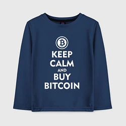 Детский лонгслив Keep Calm & Buy Bitcoin