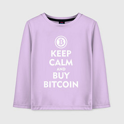 Детский лонгслив Keep Calm & Buy Bitcoin