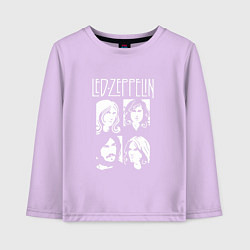 Лонгслив хлопковый детский Led Zeppelin Band, цвет: лаванда