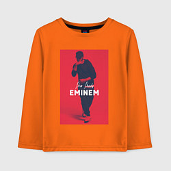Лонгслив хлопковый детский Slim Shady: Eminem, цвет: оранжевый