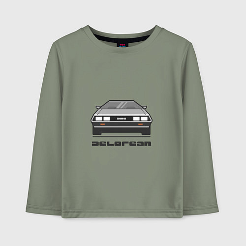 Детский лонгслив DeLorean / Авокадо – фото 1