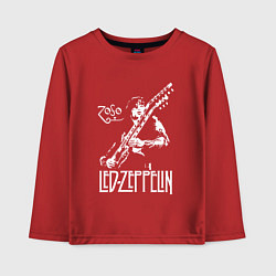 Лонгслив хлопковый детский Led Zeppelin, цвет: красный