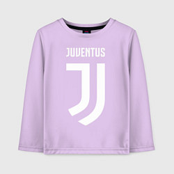 Лонгслив хлопковый детский FC Juventus, цвет: лаванда