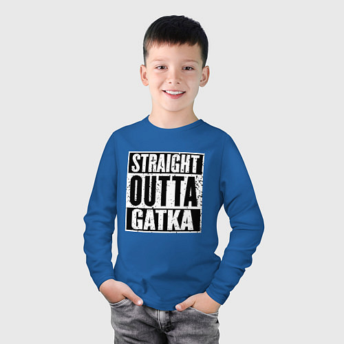 Детский лонгслив Straight Outta Gatka / Синий – фото 3