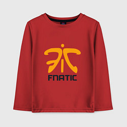 Лонгслив хлопковый детский Fnatic, цвет: красный