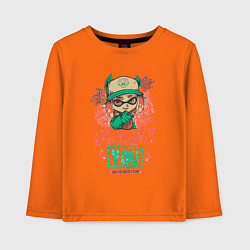 Лонгслив хлопковый детский Salmon Run, цвет: оранжевый