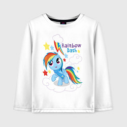 Детский лонгслив Rainbow Dash