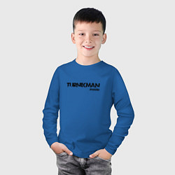 Лонгслив хлопковый детский Turnikman Inside, цвет: синий — фото 2