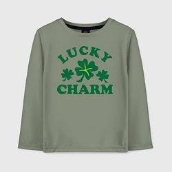 Детский лонгслив Lucky charm - клевер
