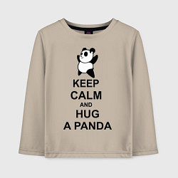 Детский лонгслив Keep Calm & Hug A Panda