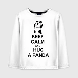 Детский лонгслив Keep Calm & Hug A Panda