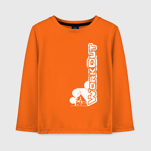 Детский лонгслив WorkOut W3 / Оранжевый – фото 1